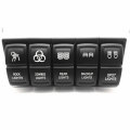 Weather-Resistant 12V 20A Dual LED Light Rocker Switch Electrical Switch